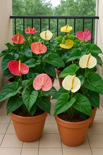 Red Mixed Anthurium Flower Seeds for Planting – Heirloom, Non-GMO, Pollinator Friendly, High Germination