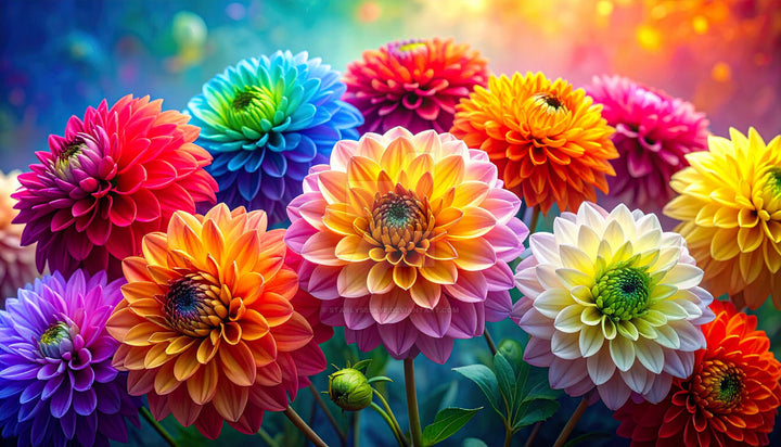 Multi-Colour Dahlia Flower Seeds for Planting – Heirloom, Non-GMO, High Germination Organic Garden Seeds
