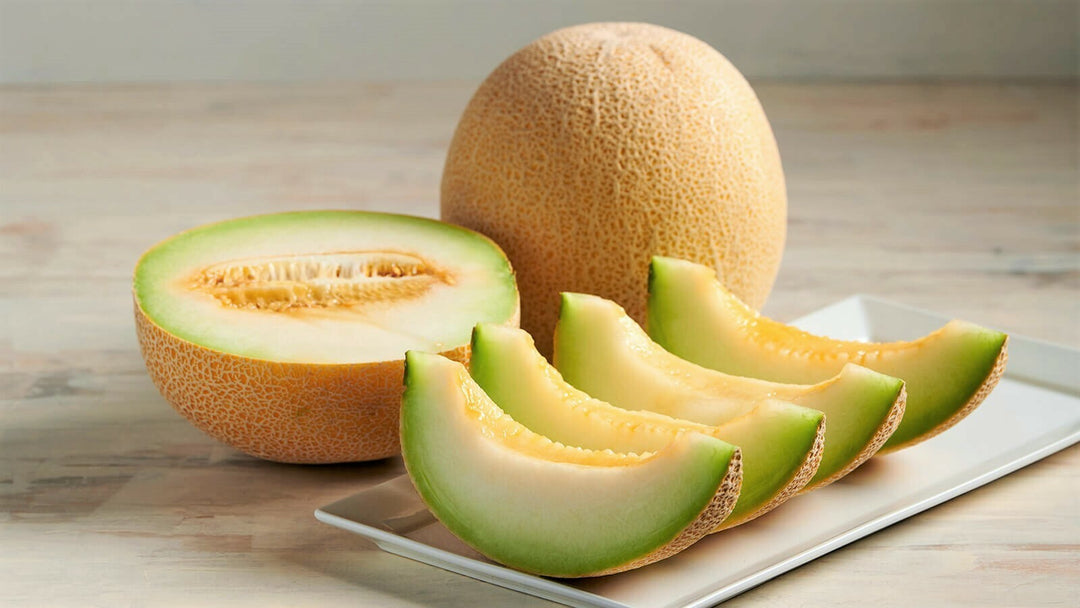 Organic Cantaloupe Melon Seeds – Heirloom Netted Musk Melon, Sweet Orange Flesh, Non-GMO Fruit Seeds for Planting