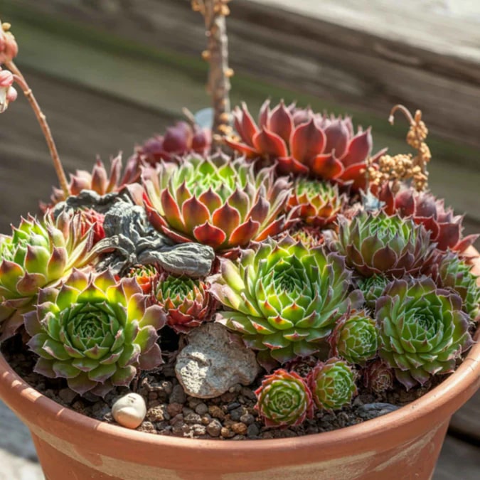 Mixed Sempervivum Hybridum Flower Seeds for Planting – Heirloom, Non-GMO, High Germination Garden Seeds
