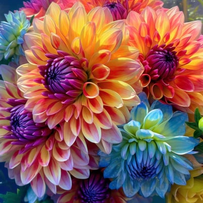 Multi-Colour Dahlia Flower Seeds for Planting – Heirloom, Non-GMO, High Germination Organic Garden Seeds
